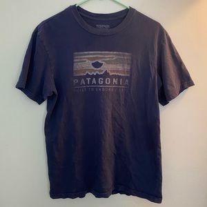 Patagonia. Men’s Tee Shirt, Navy Blue, Size Small, Lightly Used. No Wear.